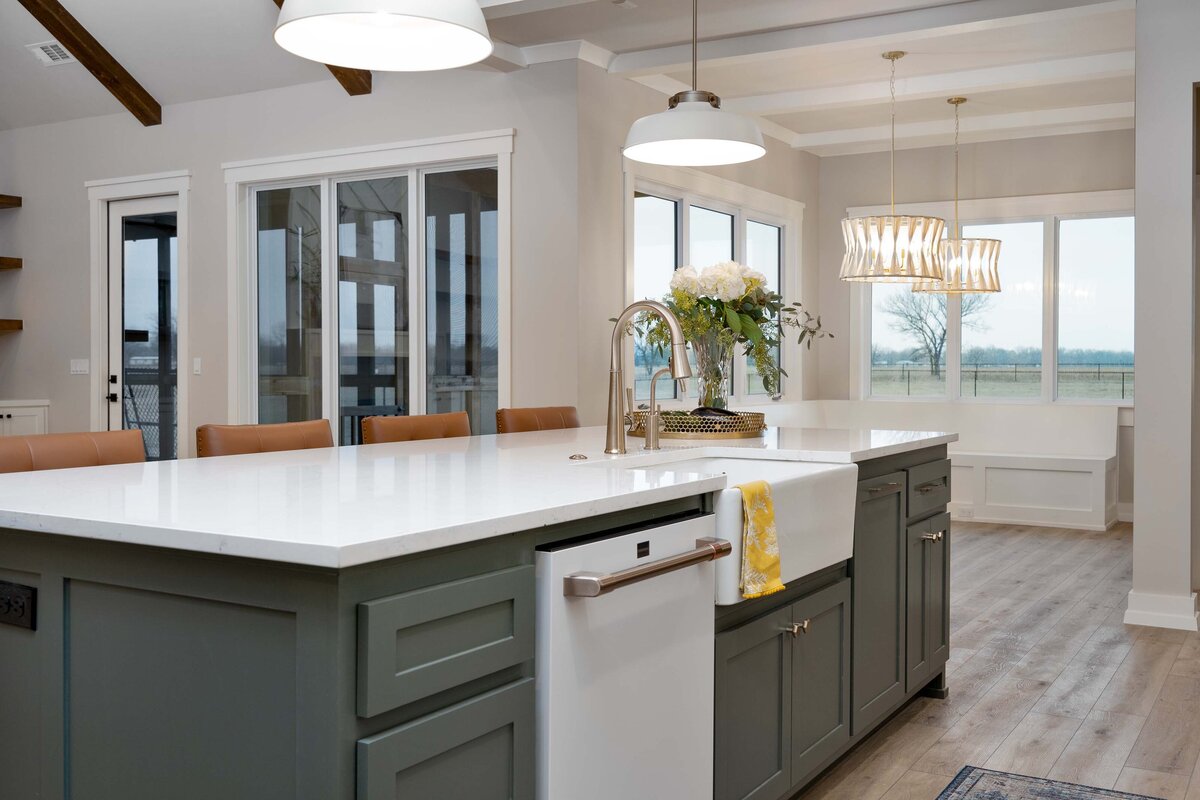 1 Green Kitchen Oklahoma Kitchen Design Boulevard Interiors