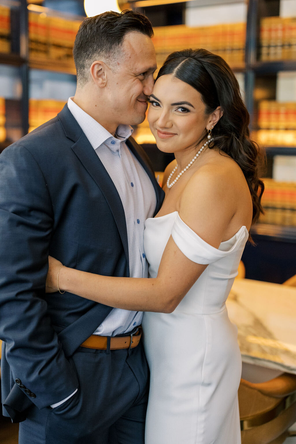 Date Night Engagement Photo in Downtown Chicago