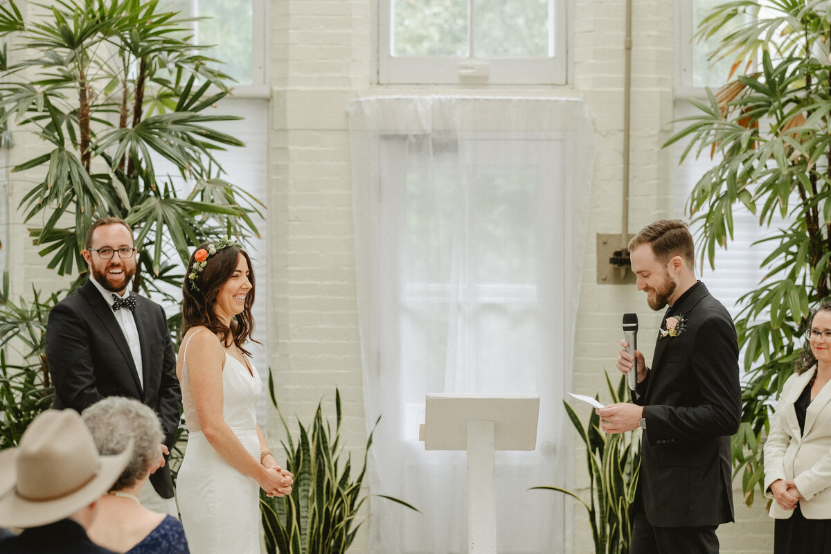 documentary photographer garden greenhouse wedding-93