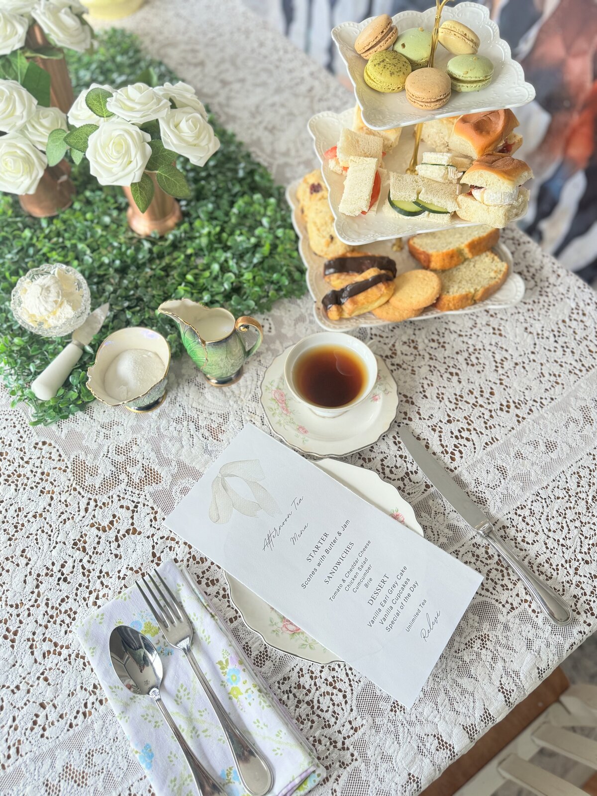 tea party tablescape