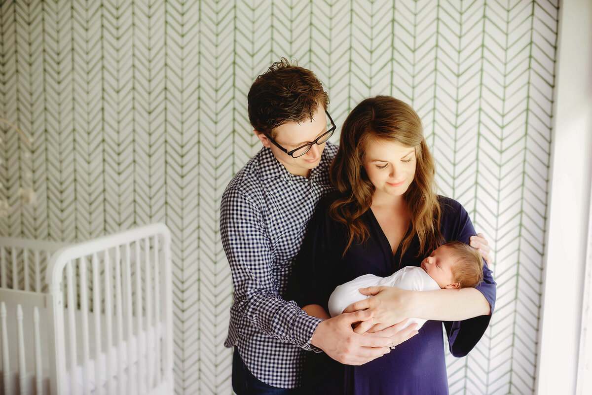 In - Home Newborn Portrait Session in Charleston, SC.