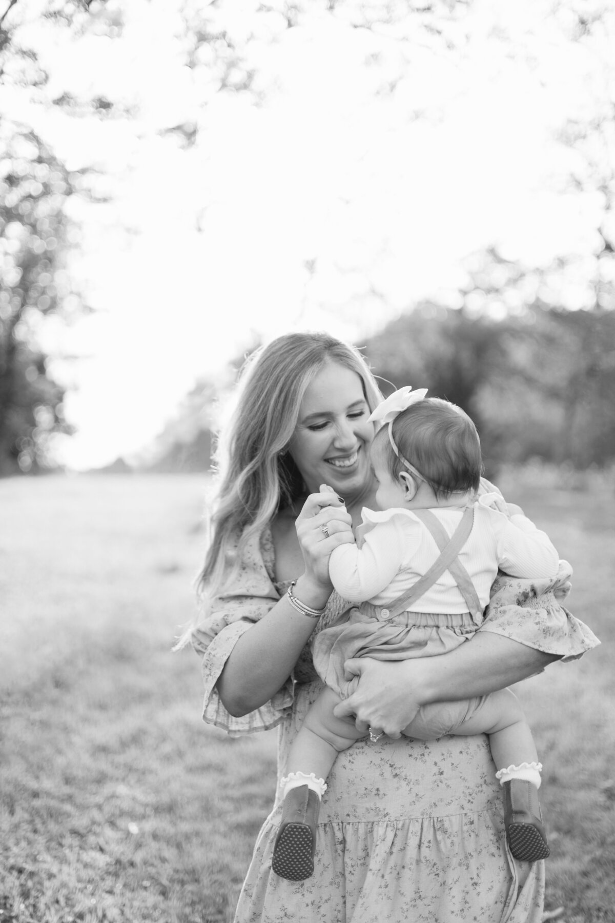 Motherhood image from a family session in Flower Mound, TX