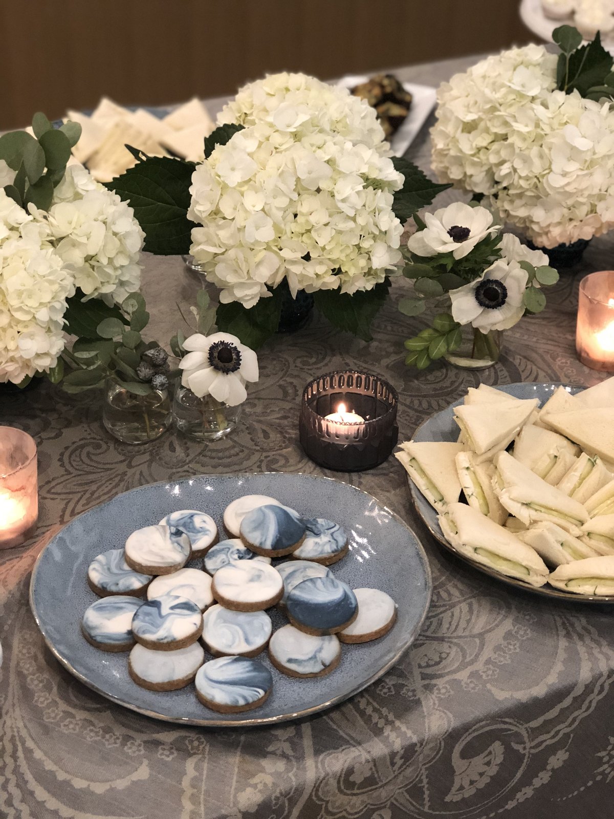 Marble Cookies, Tablescape