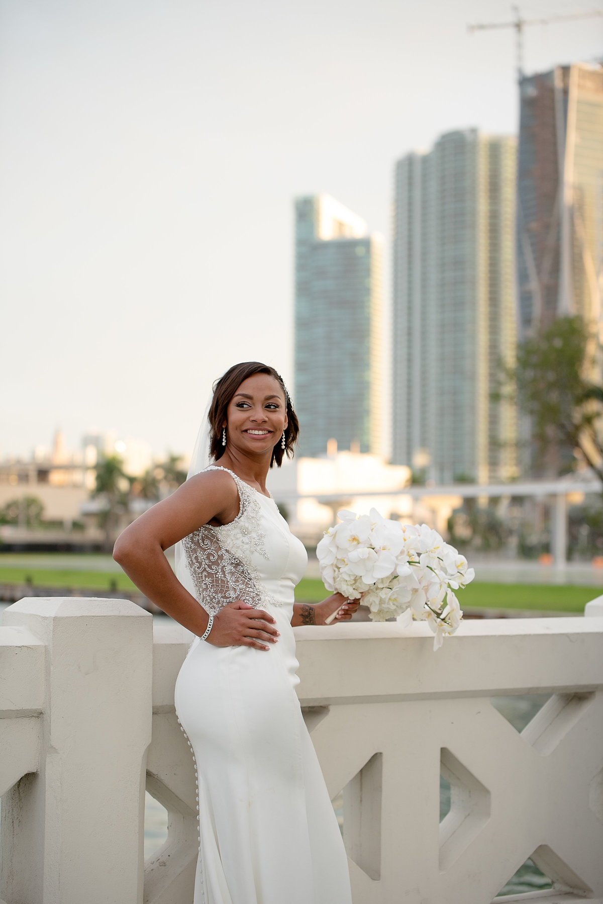 NFL Miami Dolphins Brandon Radcliff ShaKyra Radcliff Briza on the Bay Wedding Andrea Arostegui Photography-212