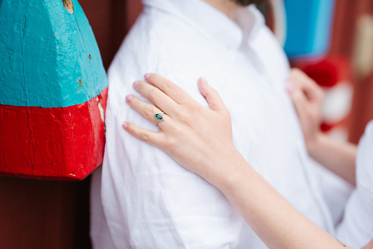 Rockport, MA summer engagement photos