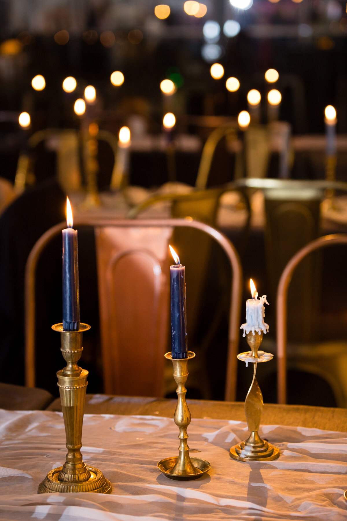 candlelit wedding reception austin