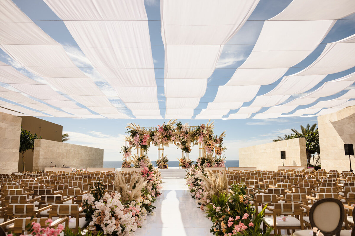 Destination Editorial wedding photography of Indian wedding ceremony details at JW Mariott in Los Cabos