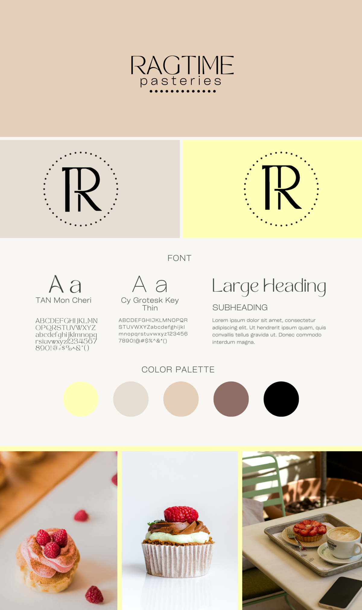Ragtime Pasteries Brand Identity Package