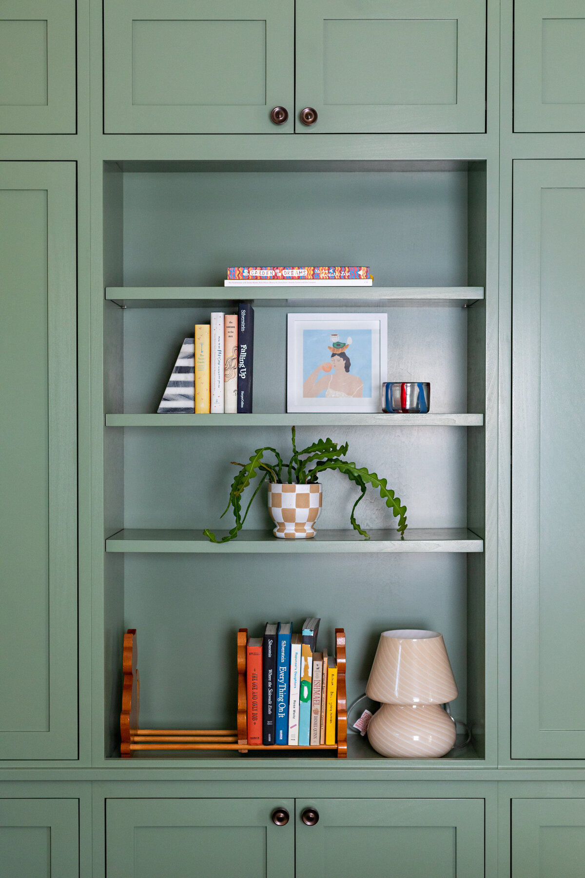custom-built-green-closet-shelves