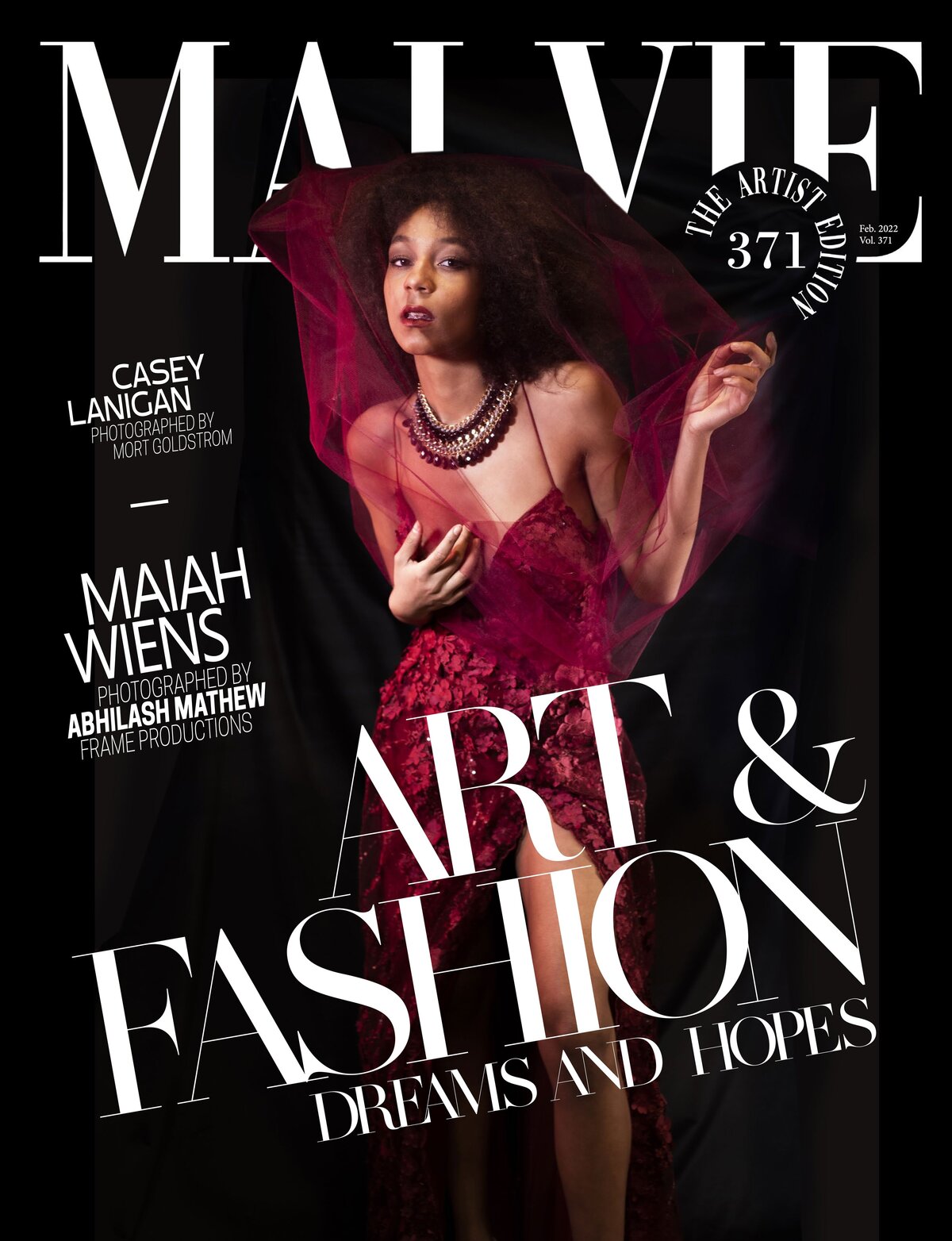 1MALVIE Magazine The Artist Edition Vol 371 February 2022