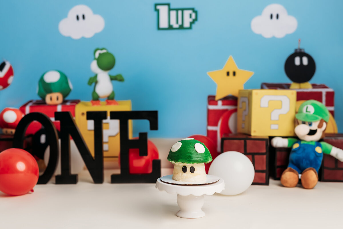 Mario Huntsville AL Cake Smash Photographer
