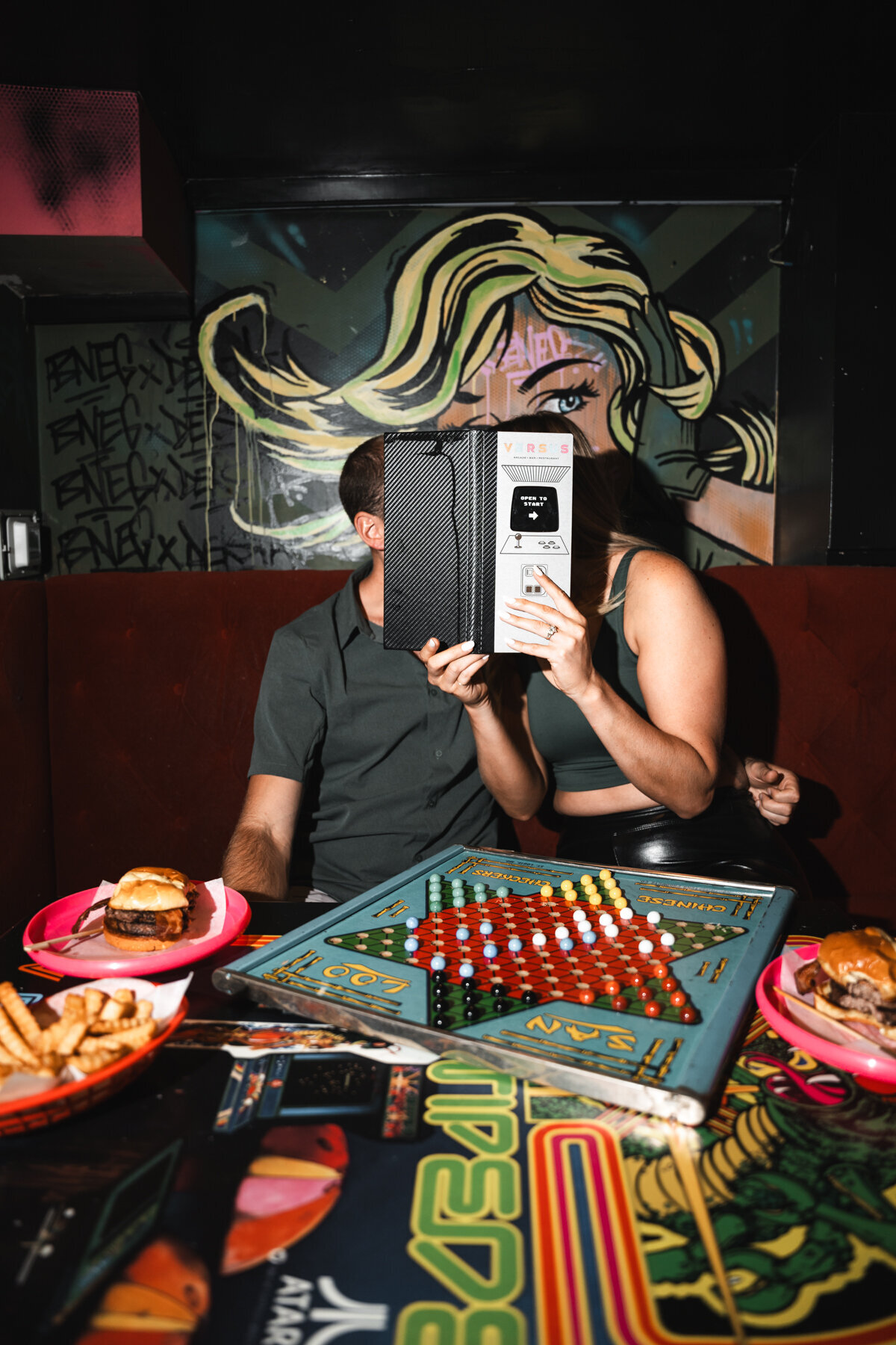 arcade engagement session boston-