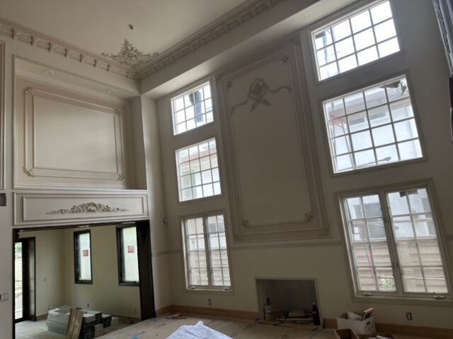 interior of mansion under construction