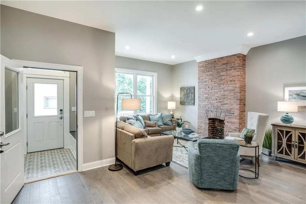 Professionally staged living room designed to maximize home value and buyer appeal