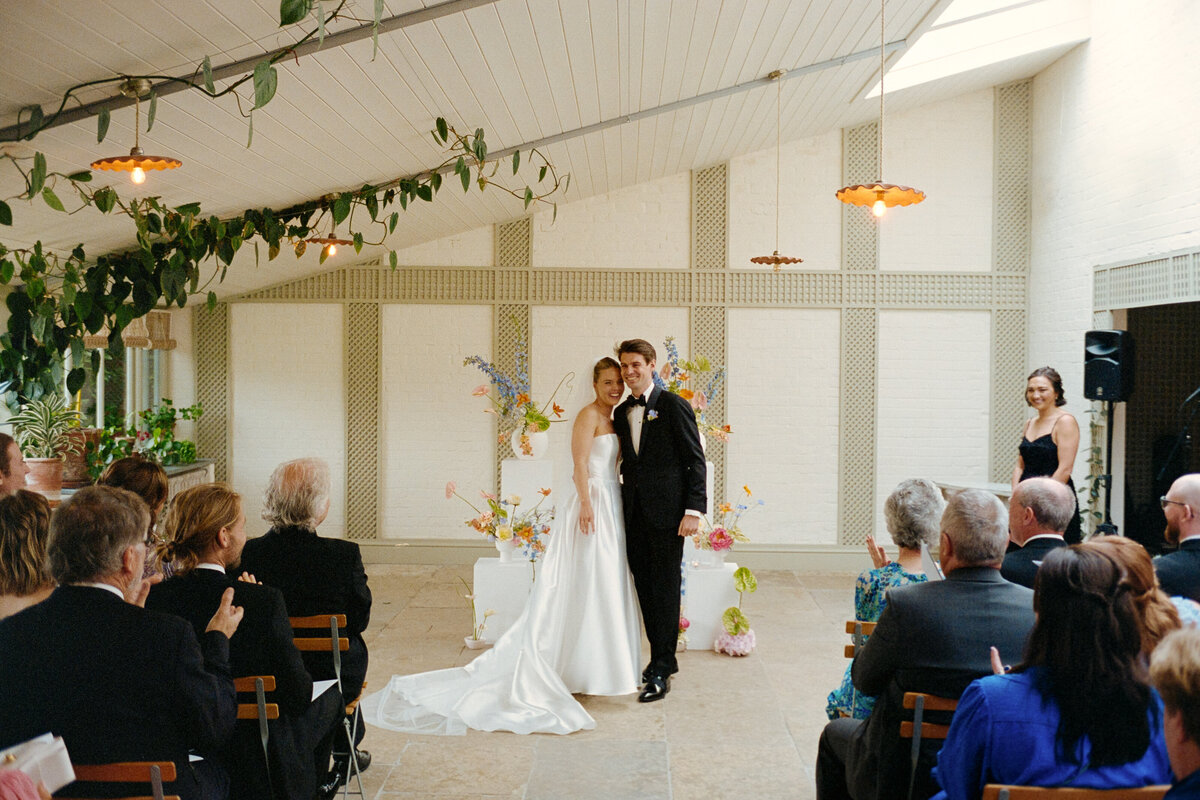 Wedding ceremony at Kin House