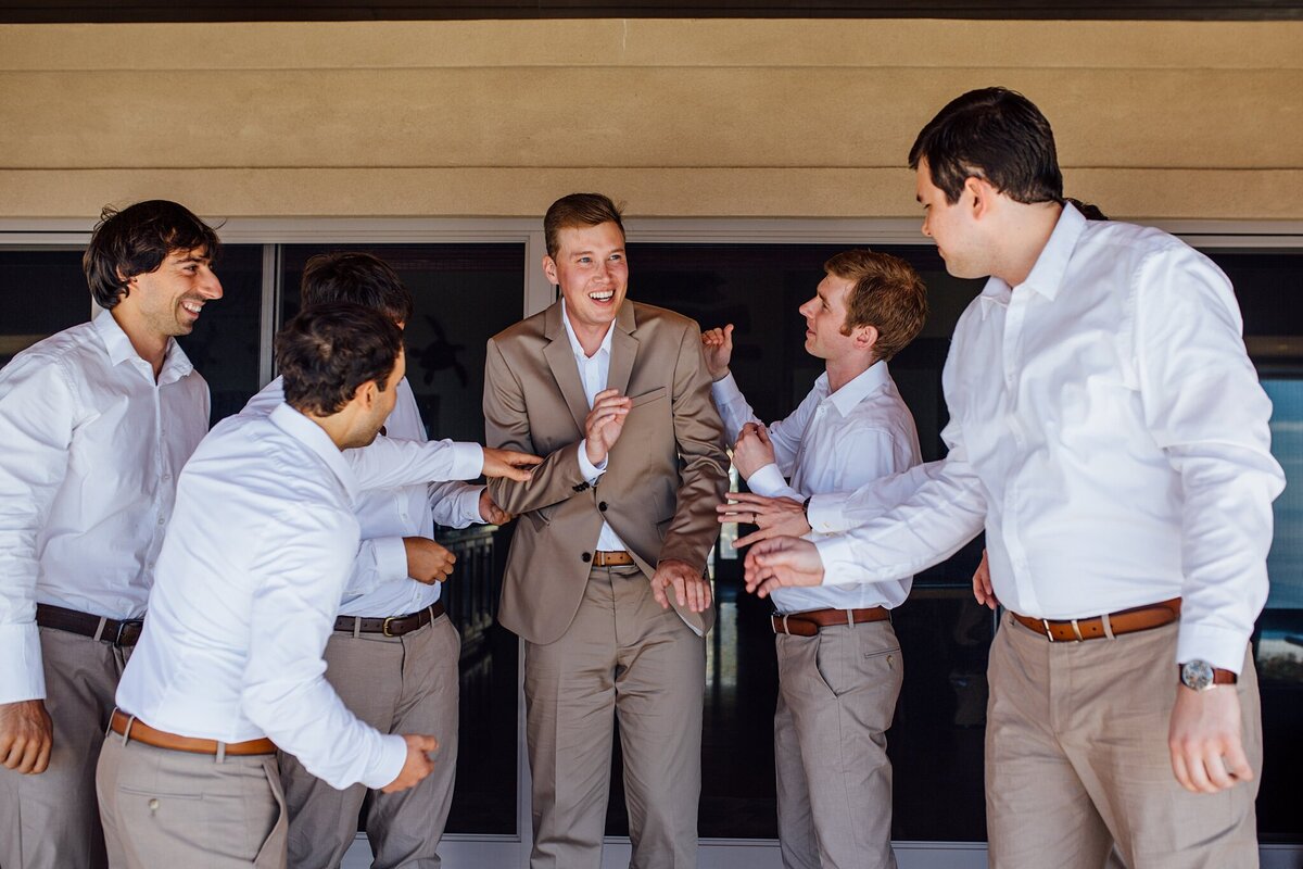 guys getting read for wedding day