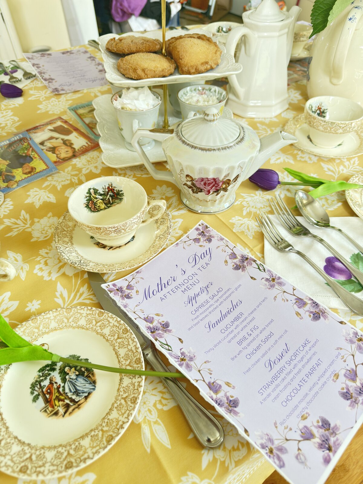 closeup mother's day tea
