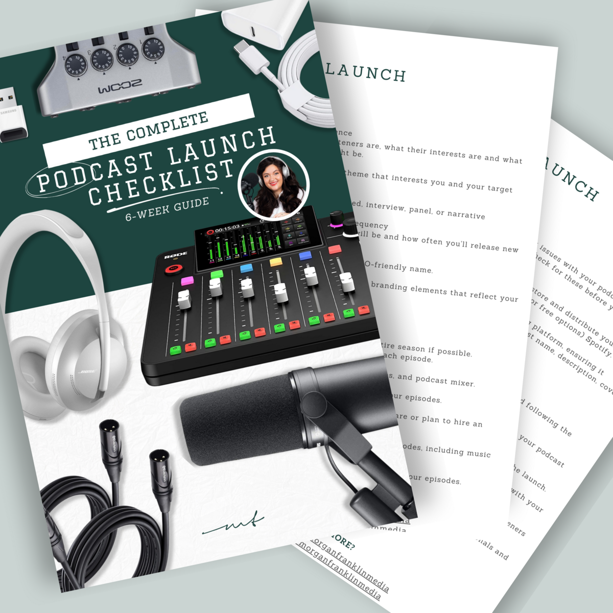Free Podcast Launch Checklist | Morgan Franklin Media