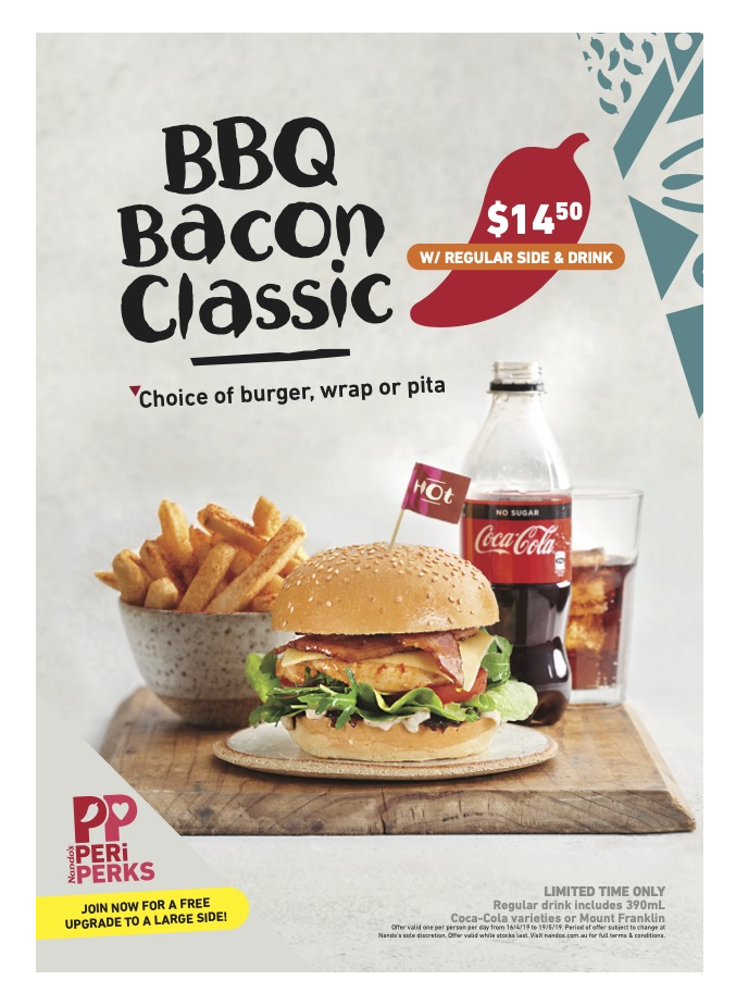 Nandos BBQ Bacon Classic