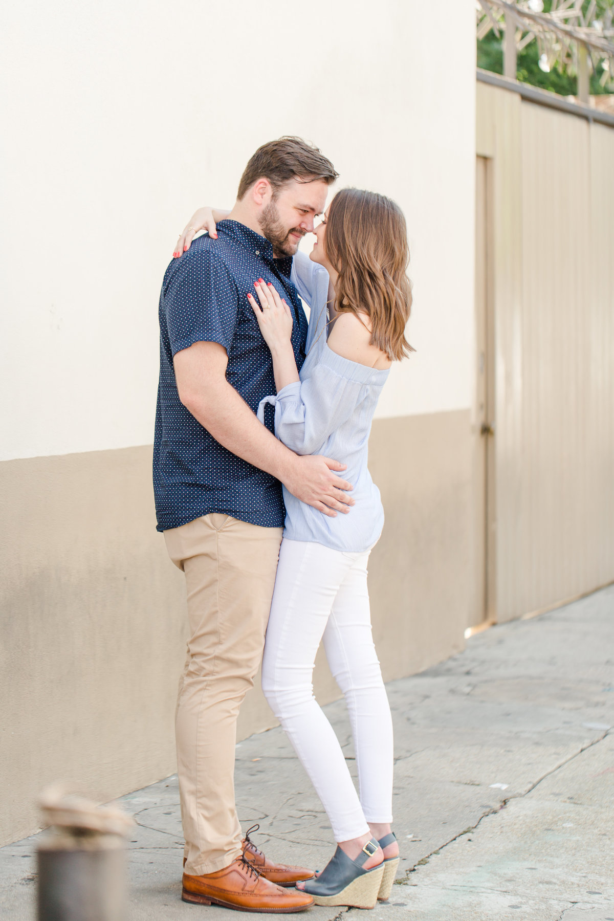 Engagement photo of couple in New Orleans, Louisiana