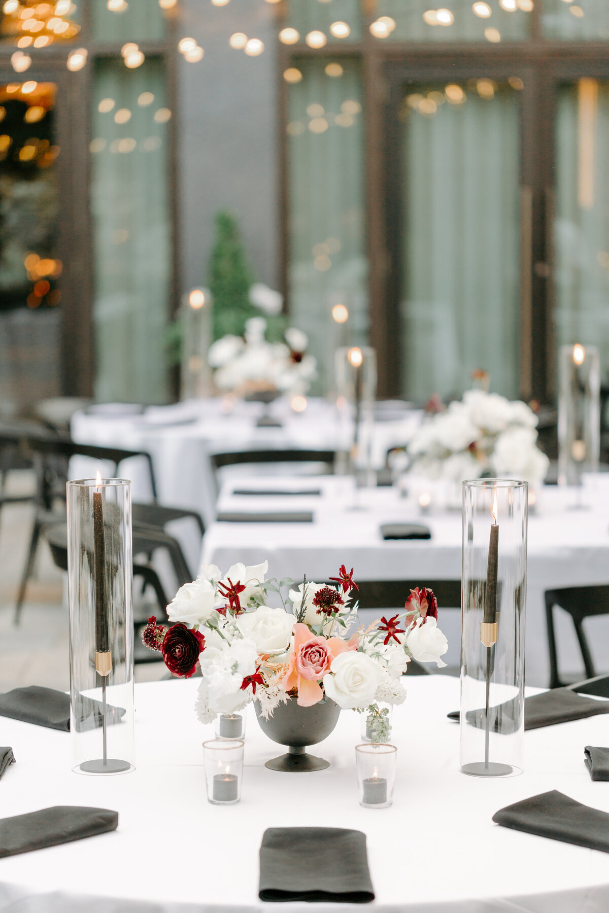 black,gold, burgundy and blush wedding