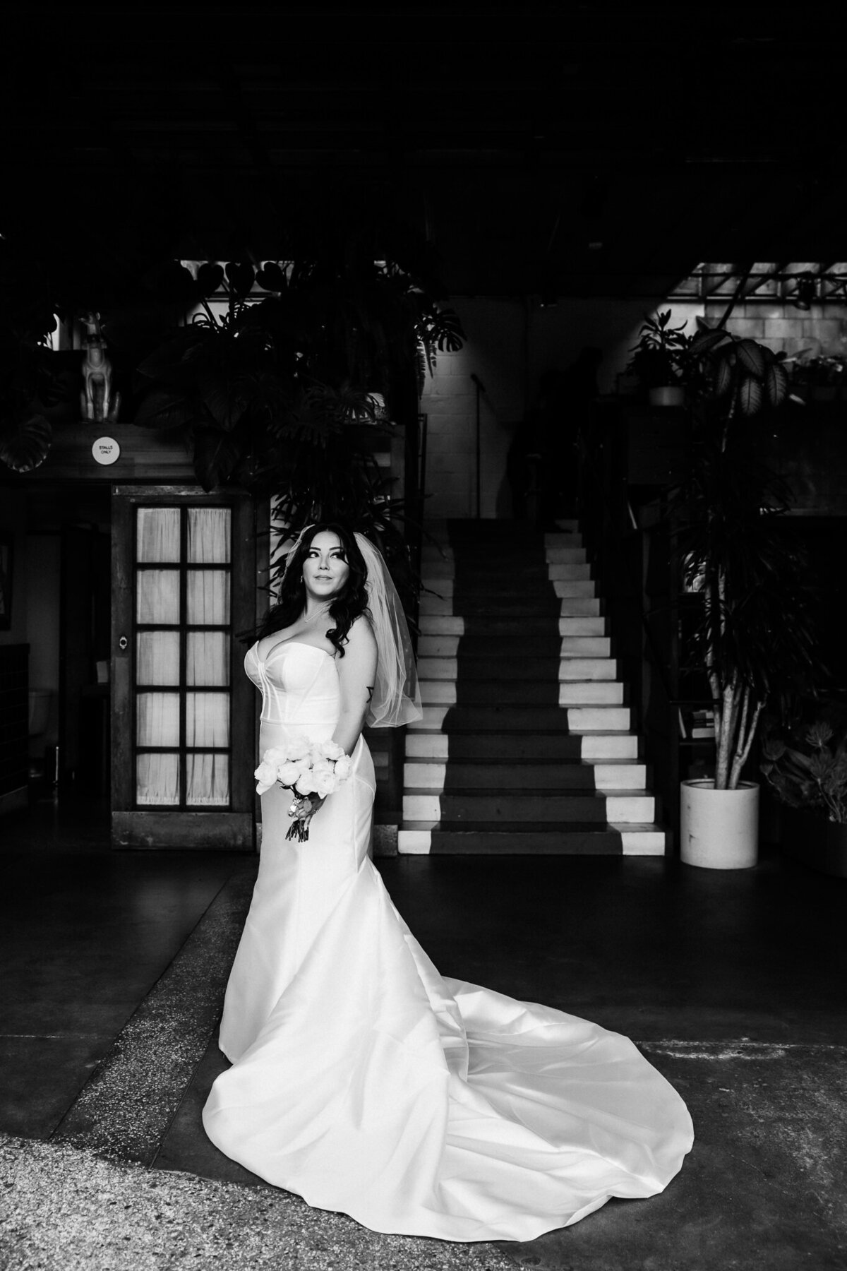 Archer Inspired Photography - Christina and Jake Wedding - Smog Shoppe Los Angeles - First Look and Couple Photos-155