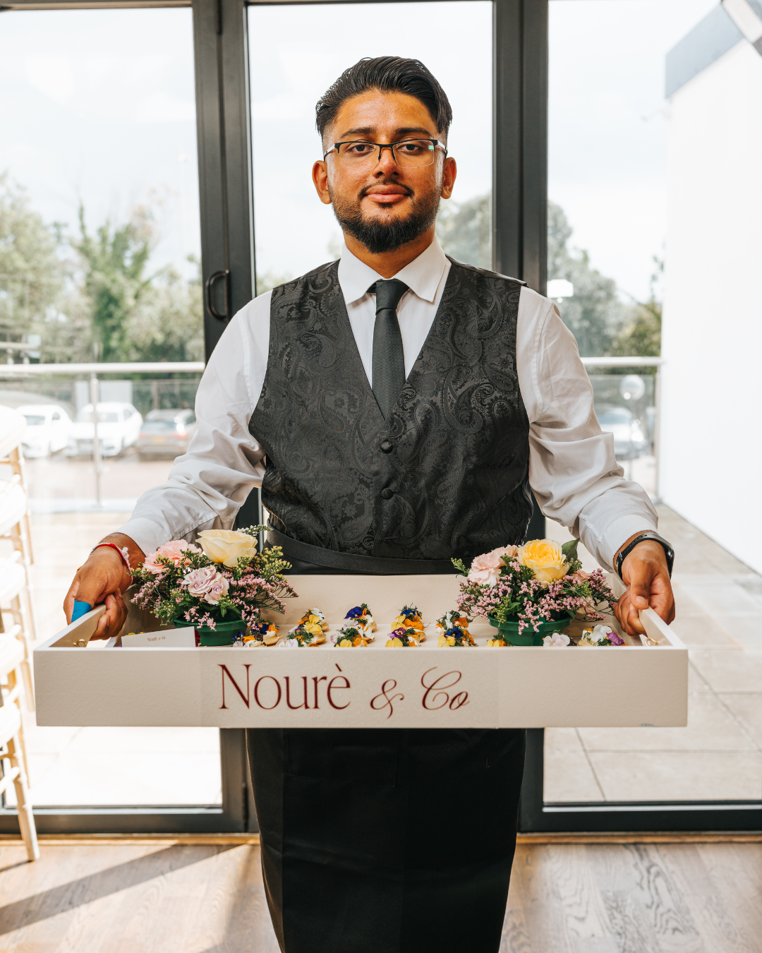 Event food styling and catering setup in London by Nouré & Co