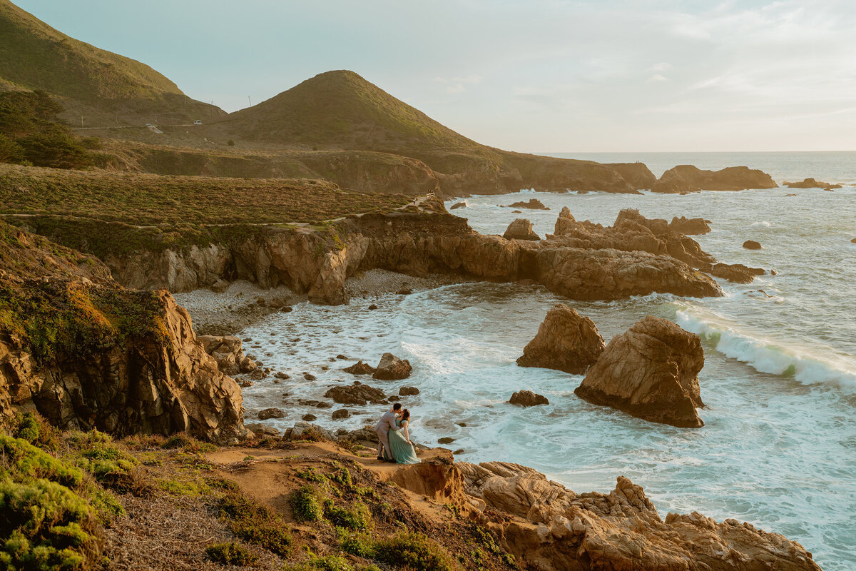 big sur engagement session