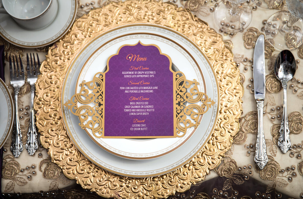 G Designers Wedding Menu WM7