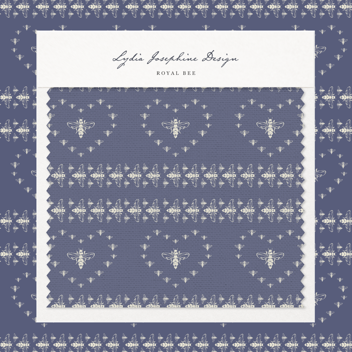 Royal BeeCREAM-FABRIC-SWATCH-MOCKUP