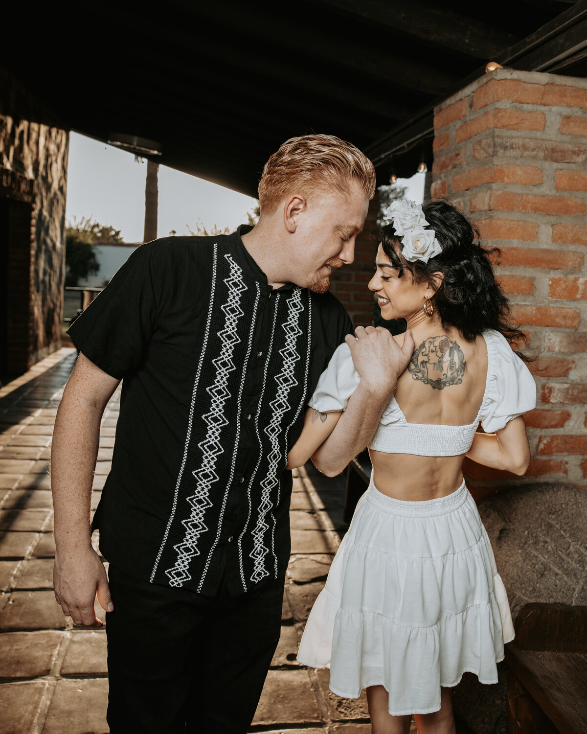 Redlands Candid Couple Smiling