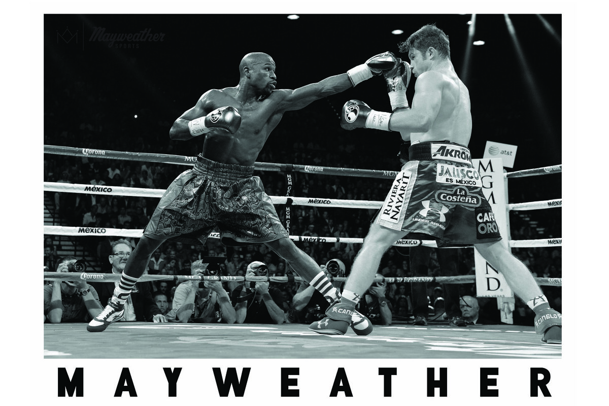 Poster 3. Mayweather Logo. 24 x 36 copy