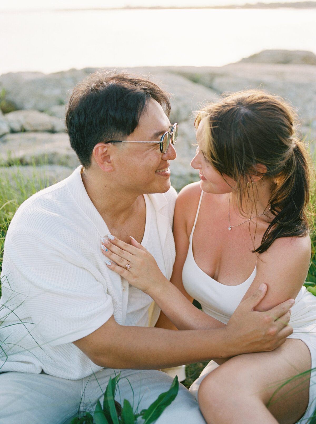 Lizzie Baker Photography _ Gracie & Hoon _ Newport Engagement Session _ Rhode Island Wedding Photographer _ New England Wedding Photographer _ Castle Hill Inn Wedding-70