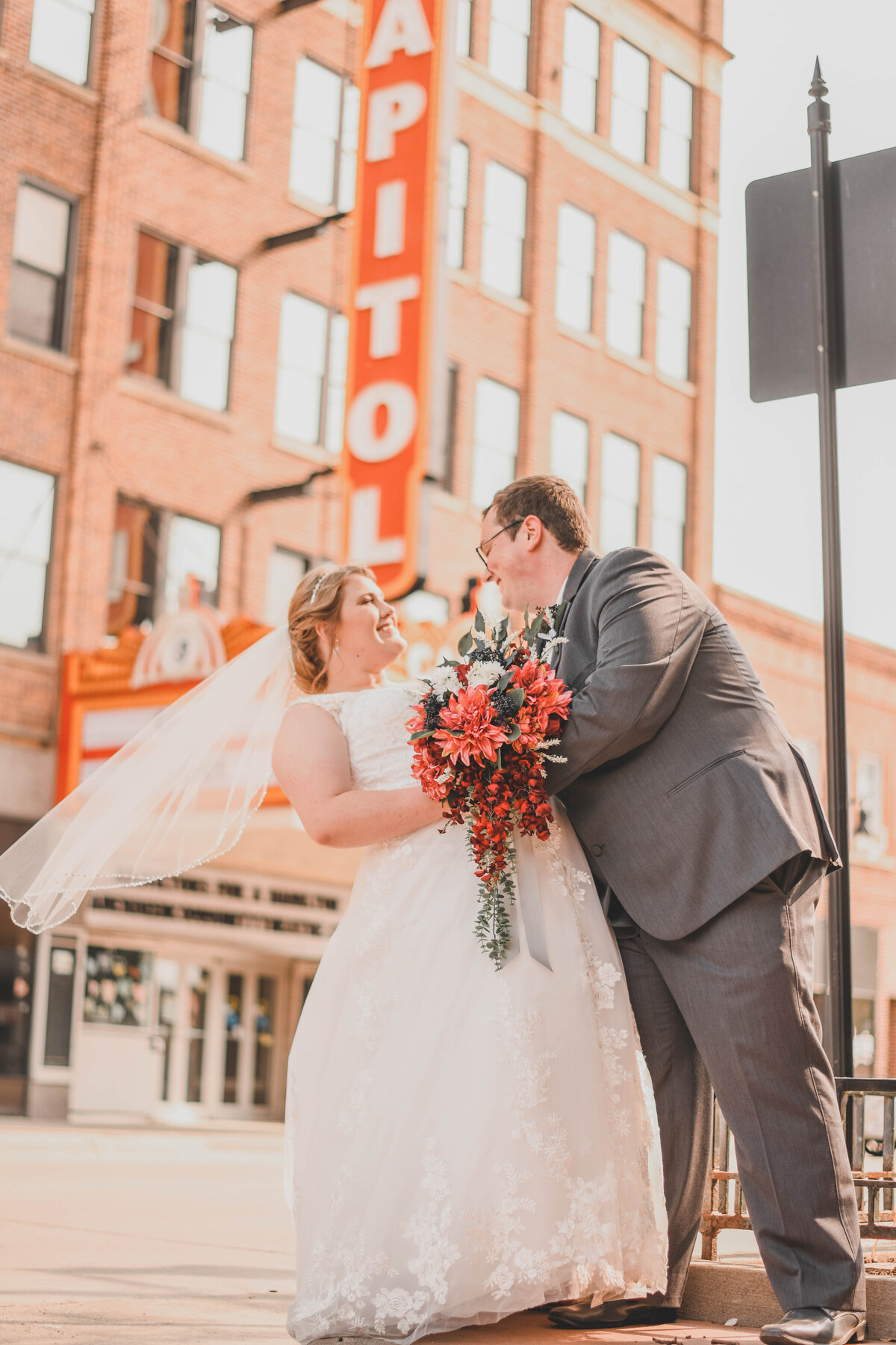 downtown aberdeen, sd wedding photography