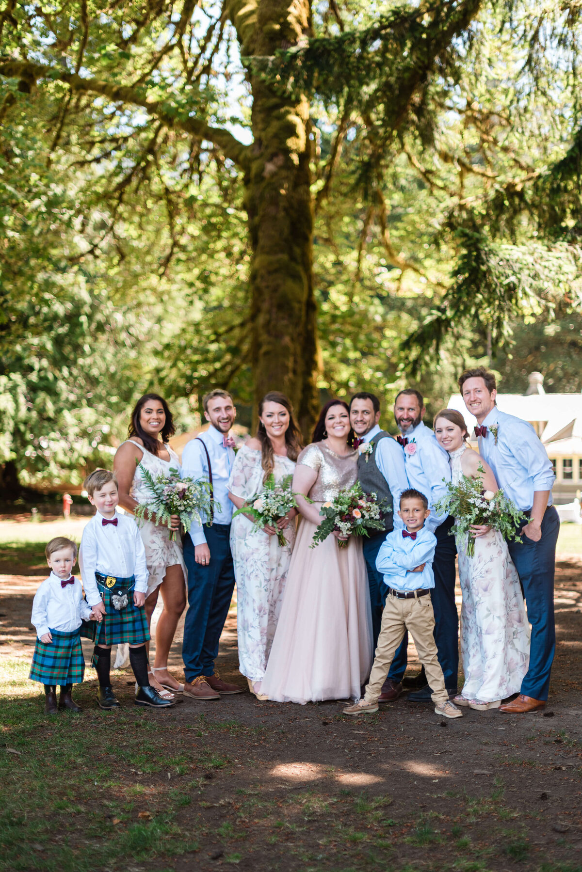Bridal Party  at Nature Bridge Wedding