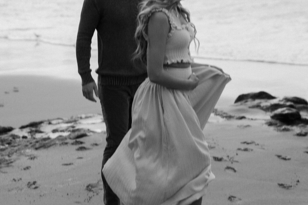 orange county couples photoshoot on the beach
