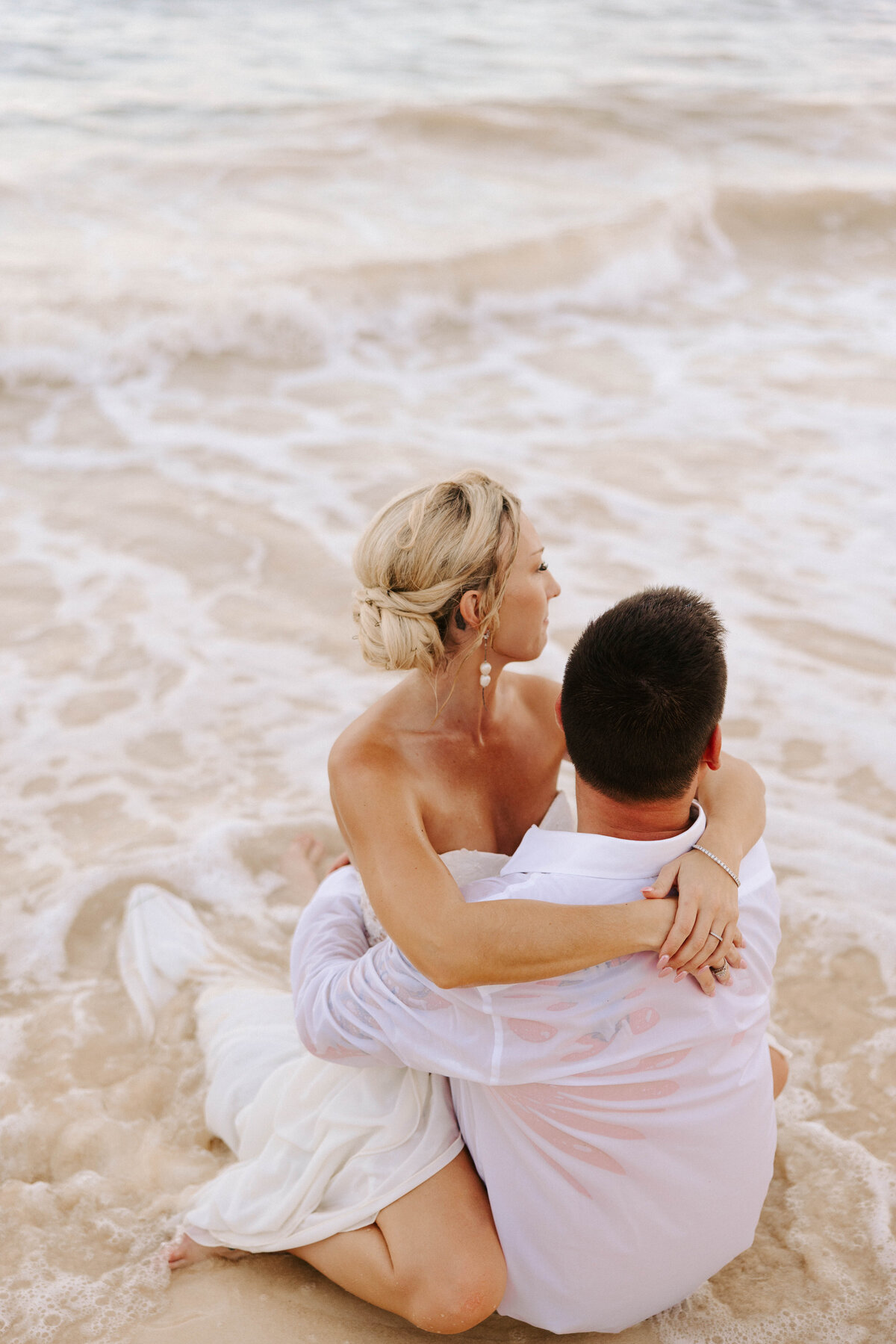 Intimate wedding session Beachside wedding Cancun, Mexico