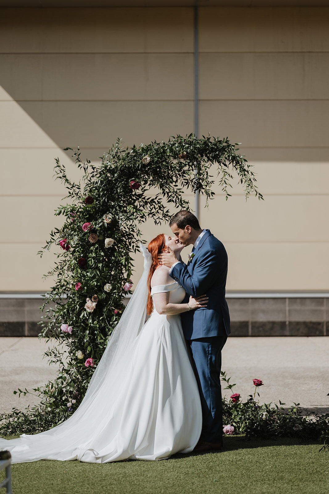 Wedding Ceremony First Kiss