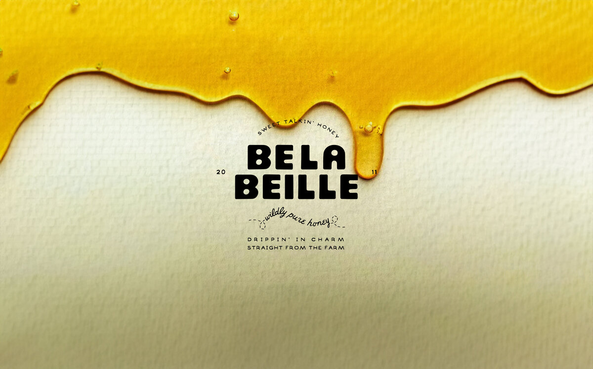 Belabeille’s honey branding, logo, and packaging combine strategic design with playful cowgirl charm. The cohesive visual identity helps female founders in the food & beverage space stand out, build trust, and attract loyal retail customers.

Logo, packaging, and brand identity for Belabeille were developed to help women-led honey brands create a bold, southern-themed presence. Vibrant design and cowgirl bee imagery ensure the brand captivates and inspires customer engagement.