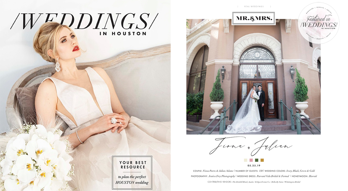 weddings in houston magazine bella by sara