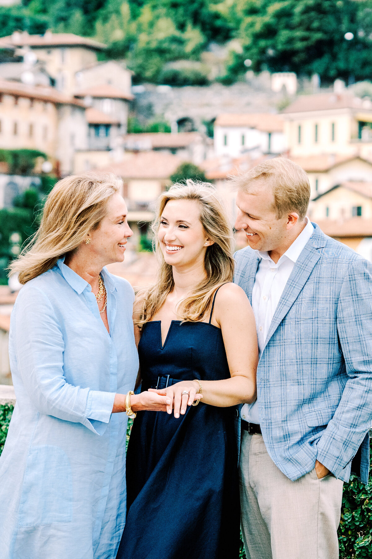 Film photograph engagement session at Passalacqua on Lake Como Italy