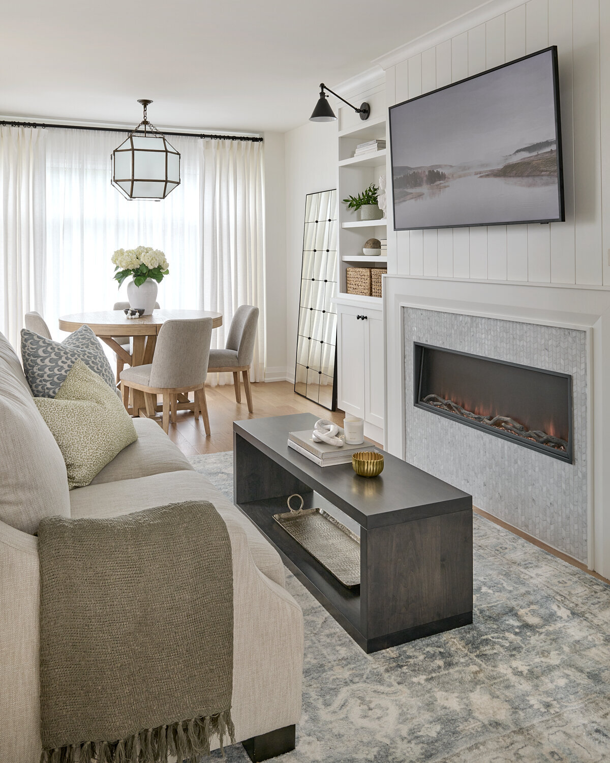 Burlington interior design project - living room design - Staci Edwards Interior Design