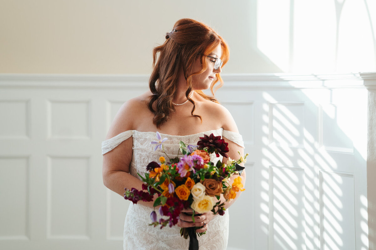 Olio wedding portraits in Peabody MA blending industrial elegance with natural candid moments.