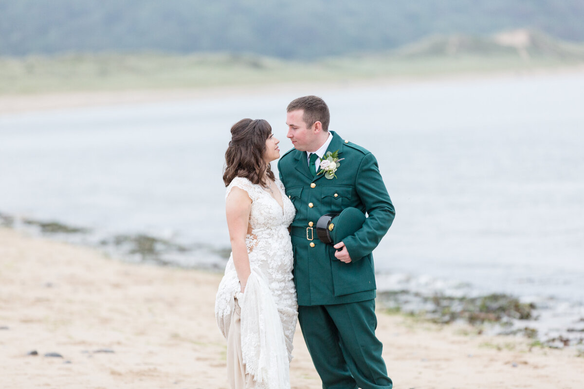 Bride and Groom on Oxwich Beach
