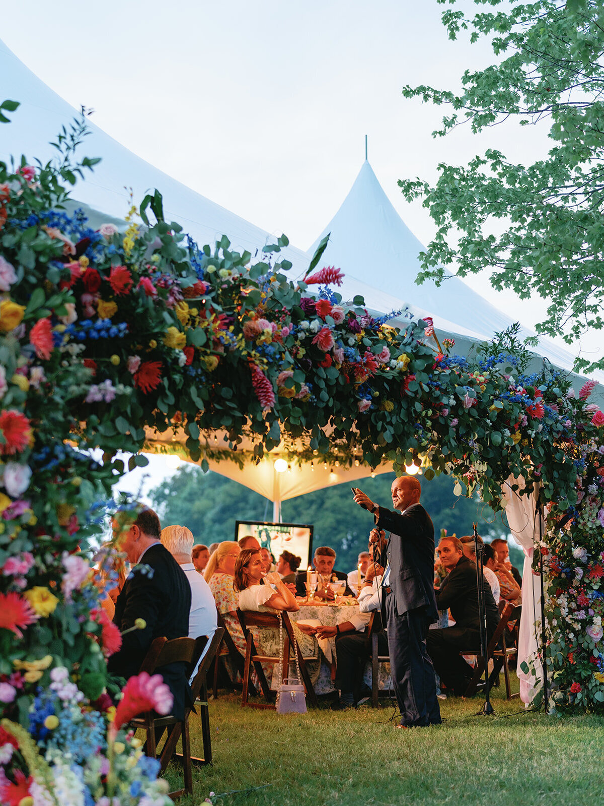 Garden inspired tented wedding at Passerine Hills Estate