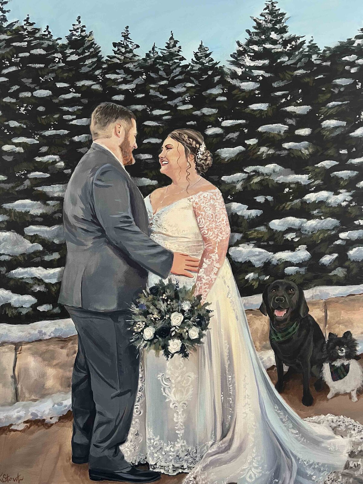 Upper Room Marshall Minnesota Live Wedding Painting