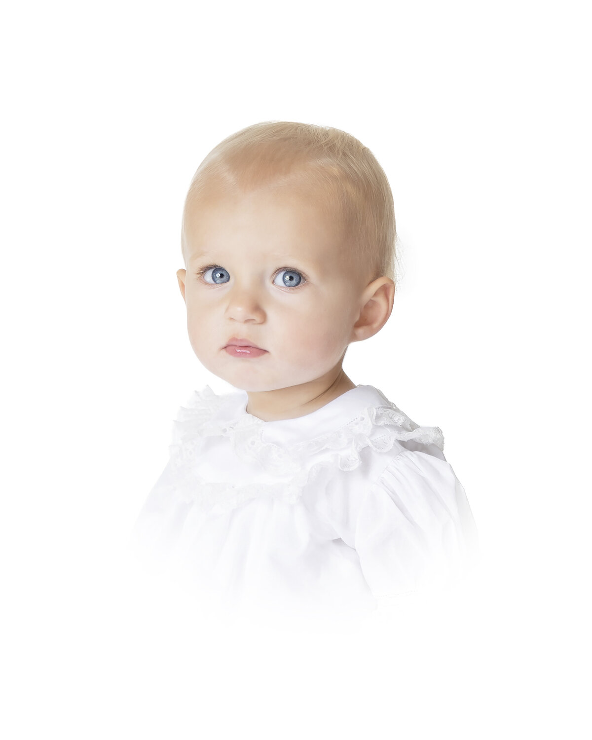 Heirloom portrait of a child, captured in a traditional vignetted style with dramatic lighting, for a timeless family keepsake.