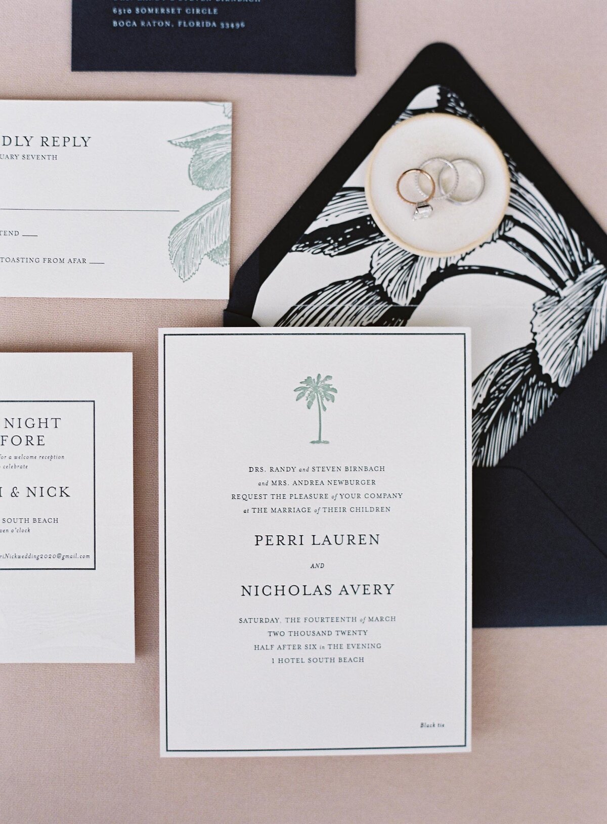 TTWD Invitations Newlyweds at 1Hotel South Beach Wedding