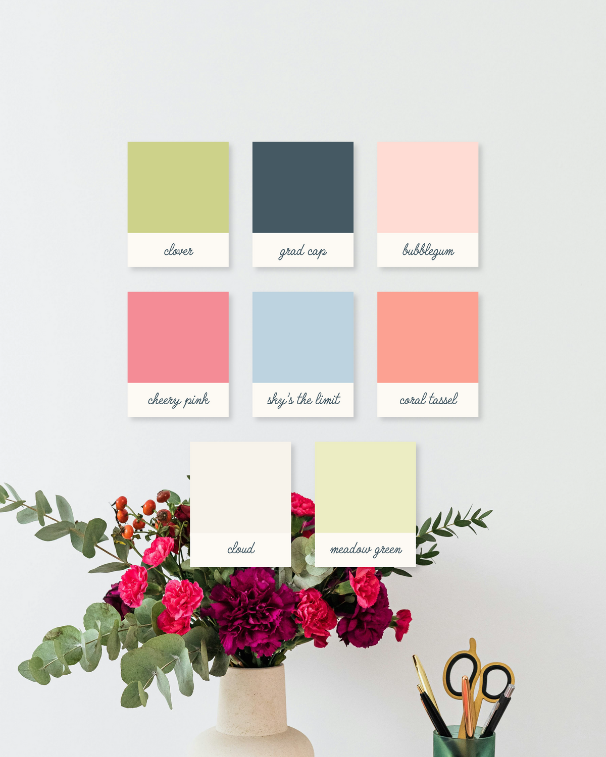 fun and unique color palette design for photographer
