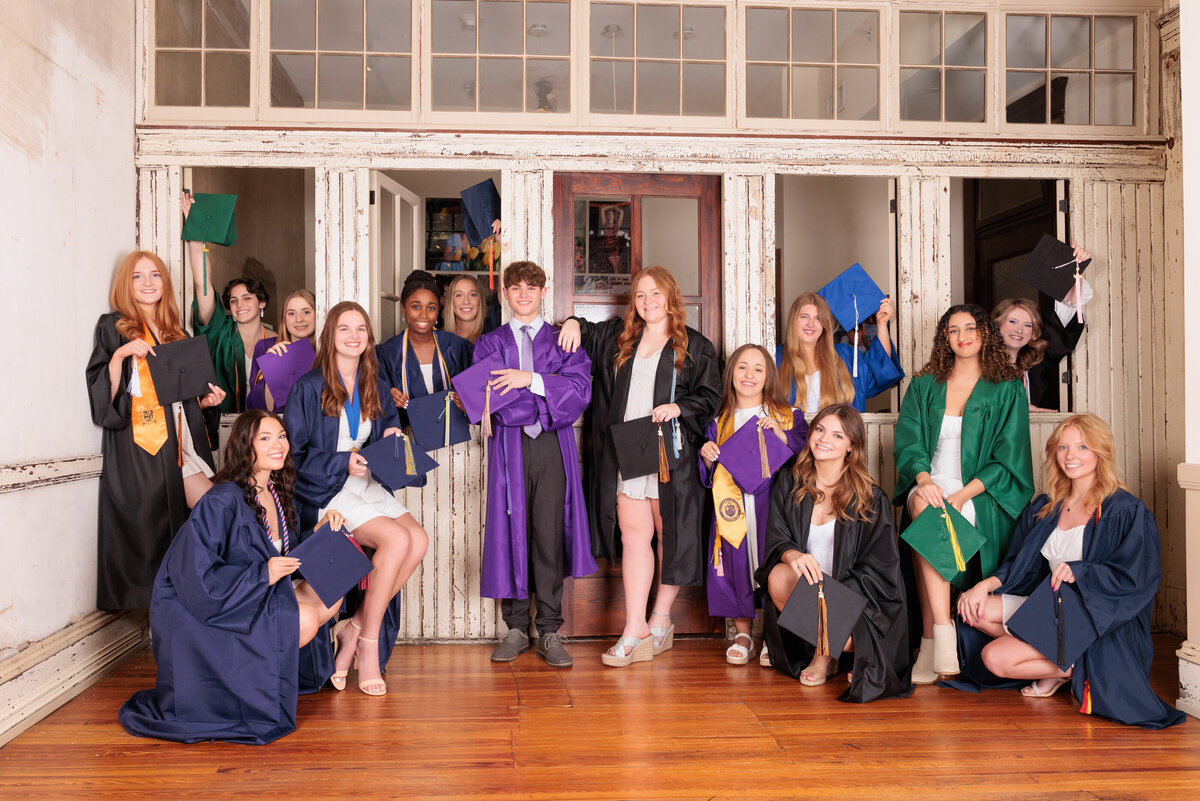 Cap and Gown Portraits in downtown Raleigh Photography Studio.